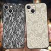 Чехол для телефона Cover для iPhone 17 16 15 14 13 12 Pro Max 11 Pro Max 17 AIR Plus Ударопрочный Мягкий ТПУ Корпус Стиль Кружева Крутые Сумки для Девочек