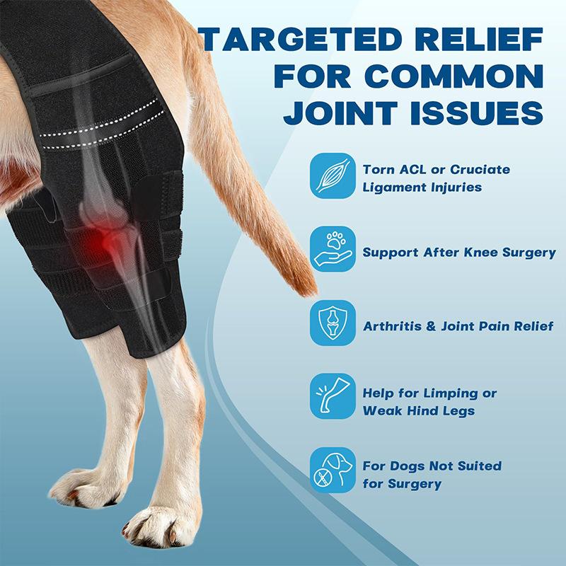 Dog Knee Braces dog leg brace for torn acl arthrosis support for dogs elbow hygroma protector Breatheable Fabric Stable Velcro