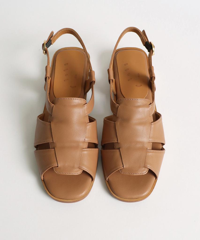 Heenn Open-Toe Fisherman Sandals. Terracotta