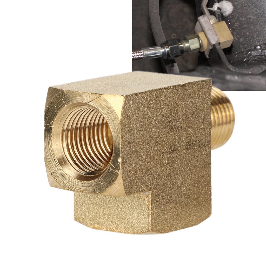 Solid Tee Brass Pipe Fitting 1000 PSI 18in NPt Male Thread AntiCorrosion for Automobile