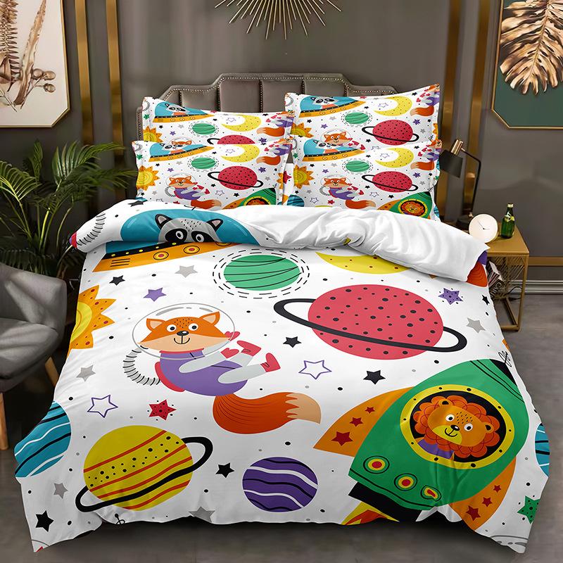 Fashion Technology Printing, 3D Digital Printing, Bedding, Duvet Covers, Pillowcases, Three-piece Sets