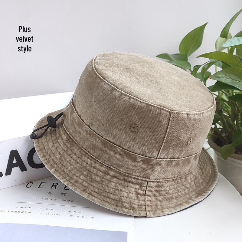 XXL Флисовая Подкладка Потертая Шапка Рыбака для Женщин и Мужчин - Осень/Зима, Очень Большая для Круглых Лиц