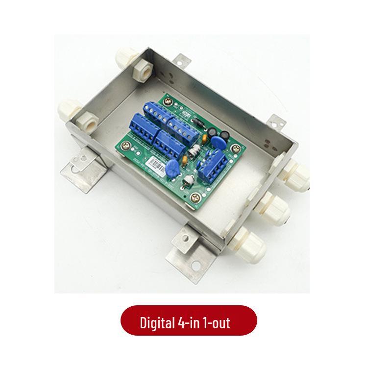Kelida Stainless Steel Load Cell Digital Junction Box, 100 Ton, 4-Wire, Weighbridge-Compatible.