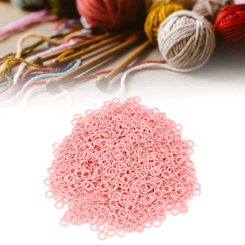 2000pcs Smooth O-Rings Stitch Counters Plastic Crochet Markers Stitch Markers For Crocheting