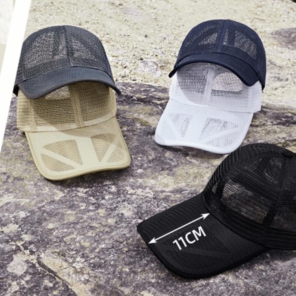 Quick-dry Mesh Baseball Cap Adjustable Sports Mesh Caps Trucker Cap Men Snapback Hat  Summer