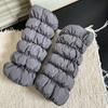 Mid-calf Down Cotton Leg Warmers Fluffy Boots Cover Lolita Loose Socks Foot Cover  Fall Winter