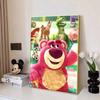 5D DIY Diamond Art Painting Kits for Adults, Toy Story Strawberry Bear Full Round Crystal Diamond Kits for Beginner for Home Wall Decorate