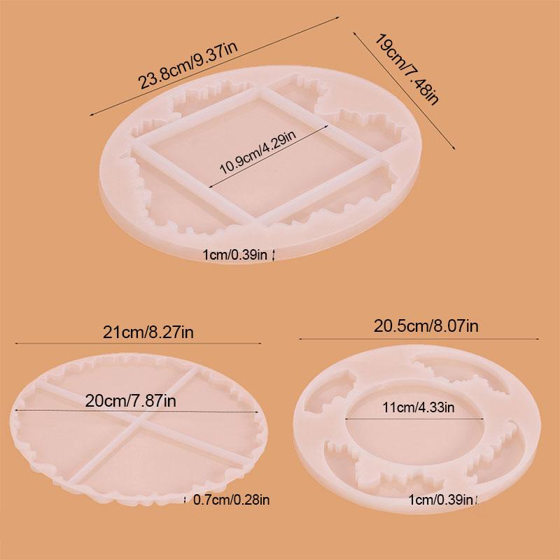 Прозрачная круглая форма для литья из смолы, силиконовая форма для изготовления ювелирных изделий, нестандартная форма для рукоделия «сделай сам»