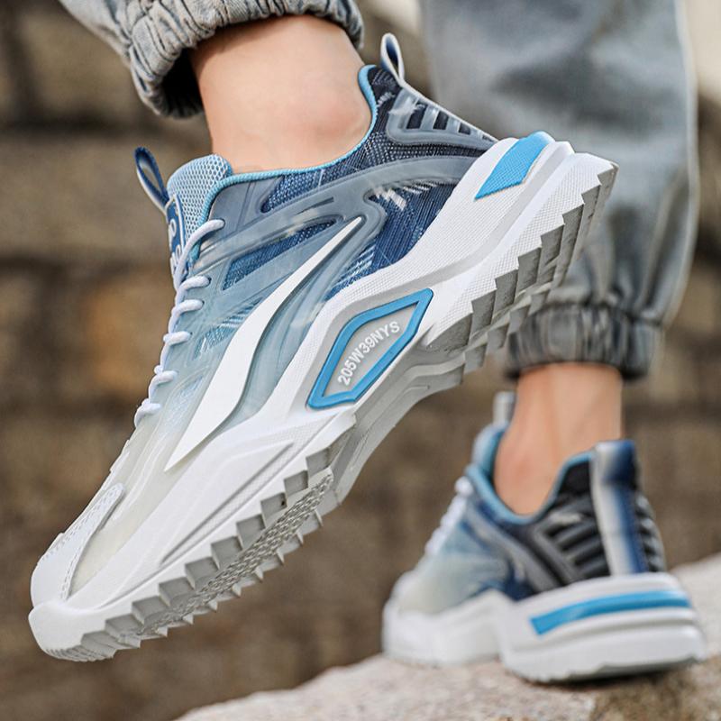 Men's Summer Breathable Versatile Men's Casual Niche Running Sports Inner Height Increase Dad Fashion Shoes
