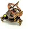 Sundial Compass, Vintage Marine West London Antique 2.5" Brass Sundial Compass
