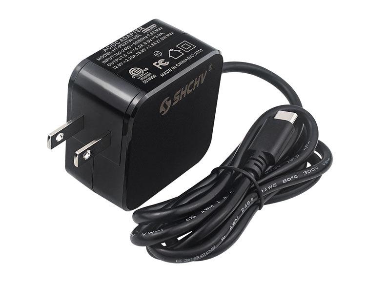 Адаптер питания USB-C для Raspberry Pi 5, 5.1V 5A 27W
