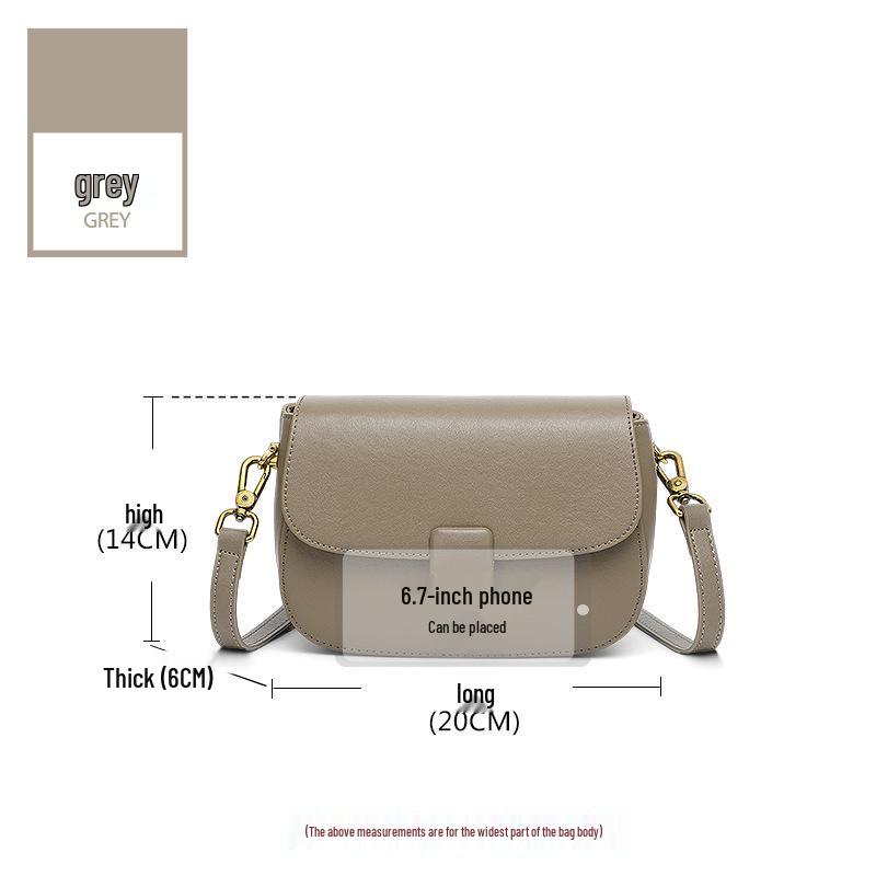 2025 Новая женская универсальная сумка кроссбоди из натуральной кожи - Модная сумка под мышкой из коровьей кожи растительного дубления для мам