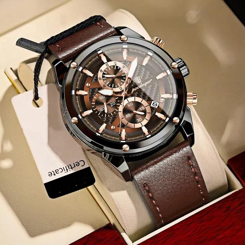 Многофункциональные мужские часы с хронографом и календарем Three Eye, новые повседневные и модные кварцевые часы