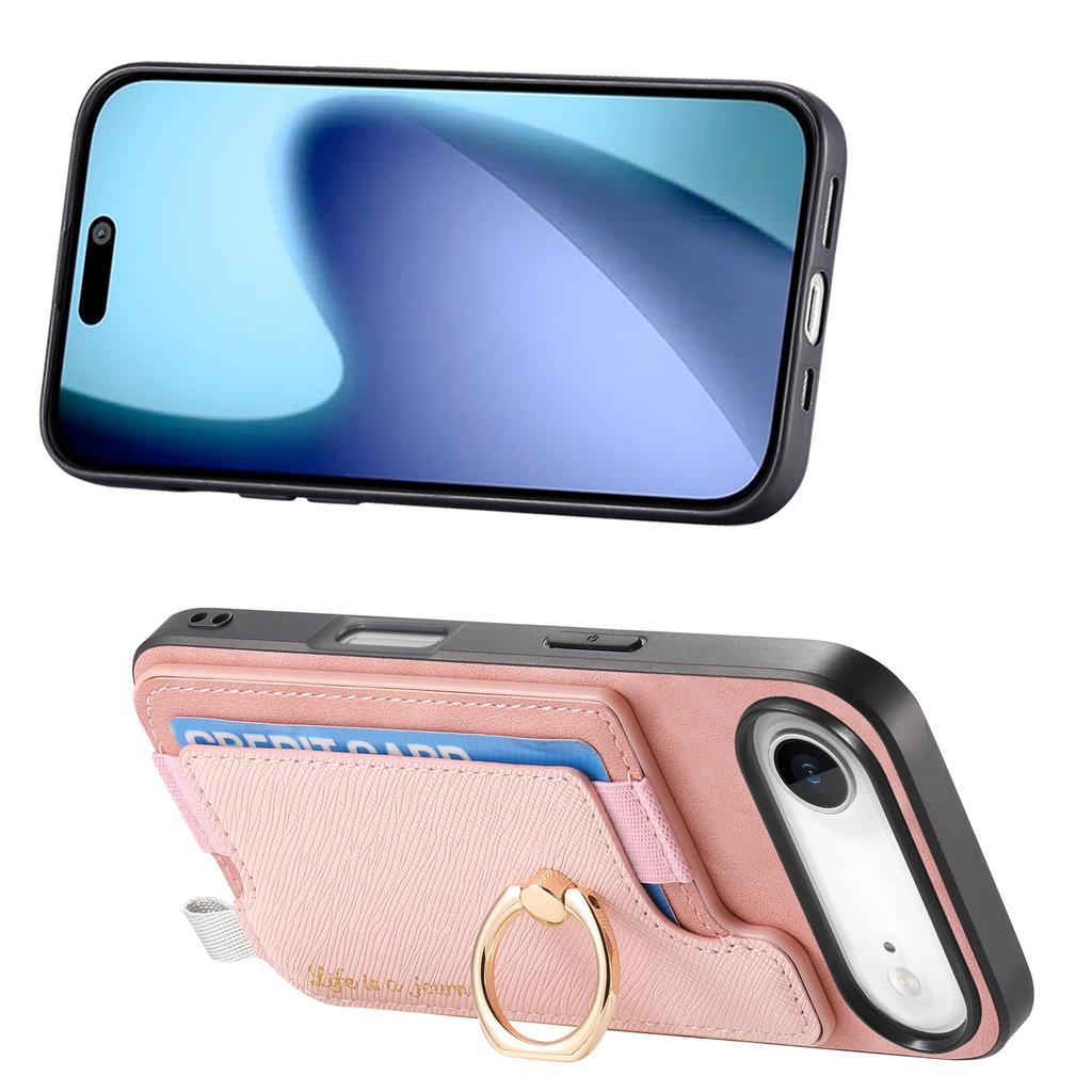 For iPhone Air Case 2 in 1 Magnetic Detachable Card Holder Leather Back Cover