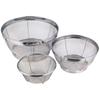 Yoshikawa Stainless Steel Colander, 3-Piece Set (15, 19, and 25cm), Mizureed, Tsubame-Sanjo, Made In Japan, SH6999