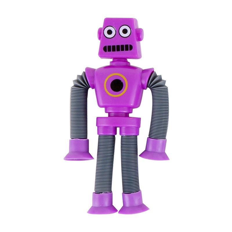 Luminous Telescopic Stress Relief Robot Toy - Shape-Shifting Stretch Tube Gift