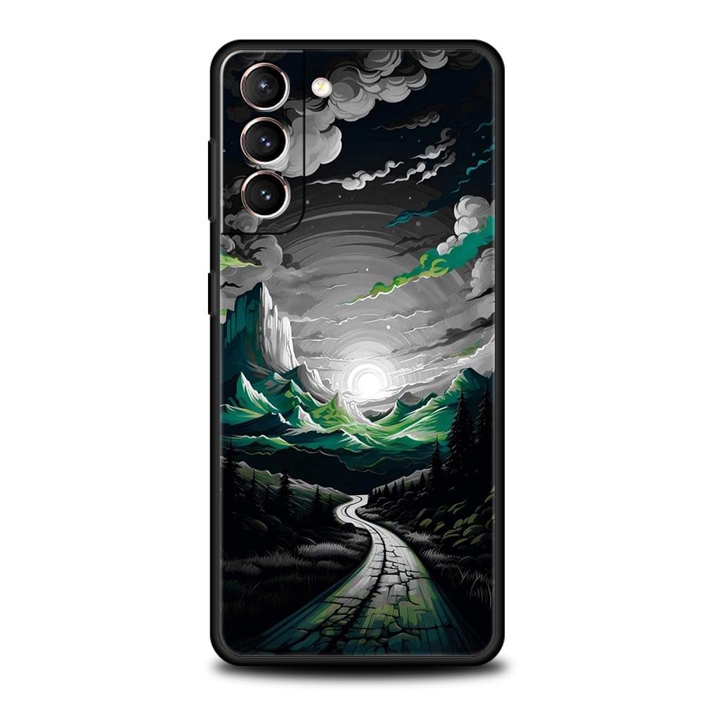 Чехол для телефона с изображением пейзажа для Samsung Galaxy S24 S23 S22 S20 Ultra S21 FE 5G S10 S9 Plus S10E S8 Мягкий силиконовый чехол