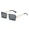 Fashion Rectangle Sunglasses Women Men Gradient Shades Sun Glasses Metal Frame Classic Brand Designer Eyeglasses Uv400