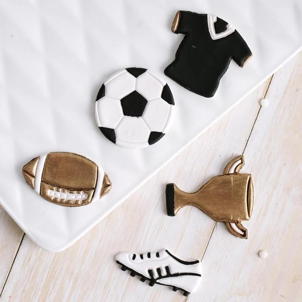 Футбол Спорт Резка Ремесло Печенье Выпечка Бисквит Форма для помадки торт
