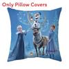 The Frozen Snow Queen Cartoon Cushion Cover Linen Material Cozy Spaces Home