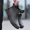 Waterproof Cross-Border Men's Rain Shoes Fashionable Short Socks Thickened Warm Rubber Work Anti-Slip Fishing Kitchen Rain Boots