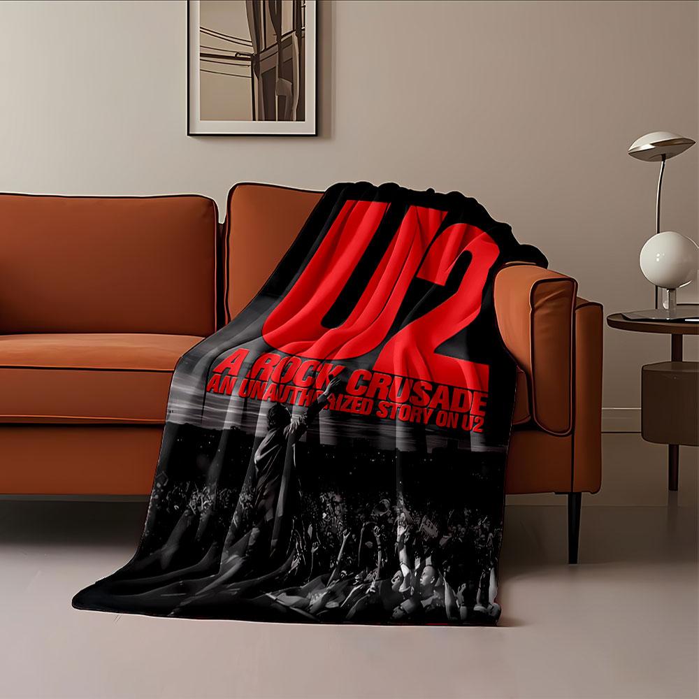 U2 Rock Concert Blanket for all seasons blanket lunch break throw gift