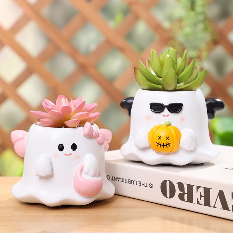 Halloween Succulent Flower Pot for Outdoor and Indoor Decor