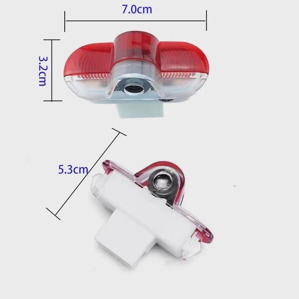 2Pcs Car Door Welcome Light Logo for VRS Logo Octavia A5 MKII 2006 2007 2008-2013 Ghost Shadow Projector Lamp Accessories