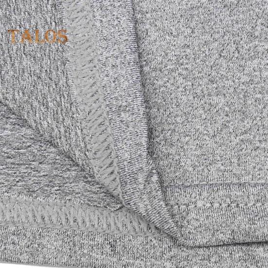 Мужской спортивный топ 3D Slim Fit с высокой эластичностью и воротником-стойкой, быстросохнущий, с длинными рукавами, облегающий, компрессионный, для коррекции фигуры, для бега, баскетбола, спортзала