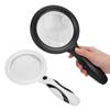 5X 10X Ручная лупа Светодиодная лупа с регулируемой яркостью для ремонта чтения