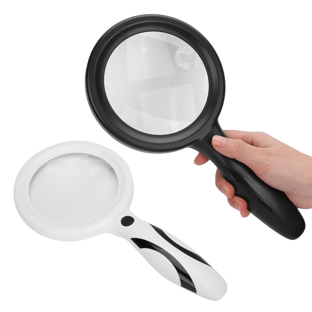 5X 10X Ручная лупа Светодиодная лупа с регулируемой яркостью для ремонта чтения