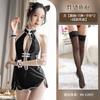 Sex Uniform Backless Lace-up Seduction Belly Pocket Underwear Neck Cheongsam Sexy Cartoon Free Pussy Girl Outfit