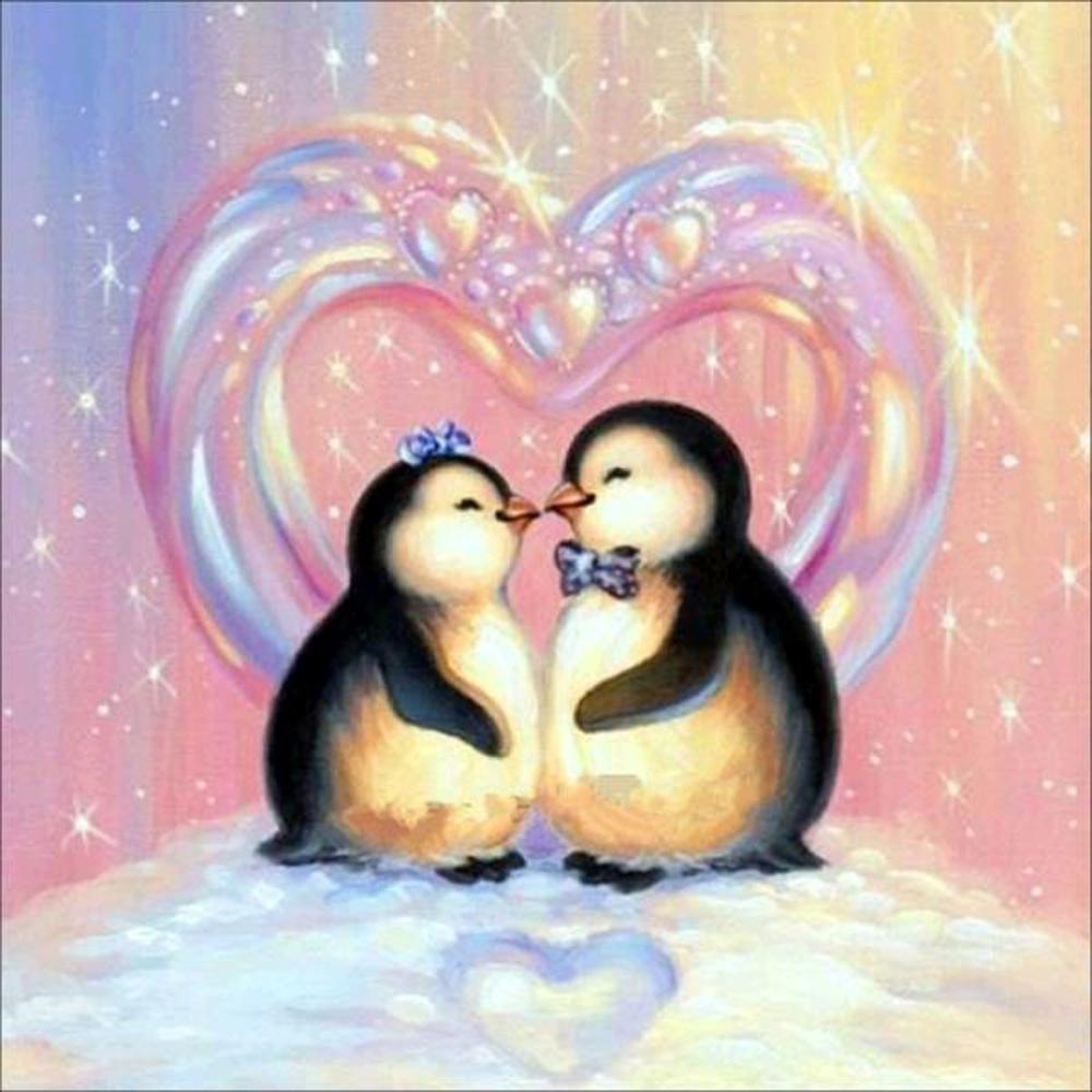 5D Diy Diamond Painting Cup Cross Stitch Sunset Landscape House Animal Penguin Mosaic Diamond Embroidery Home Decoration Gift