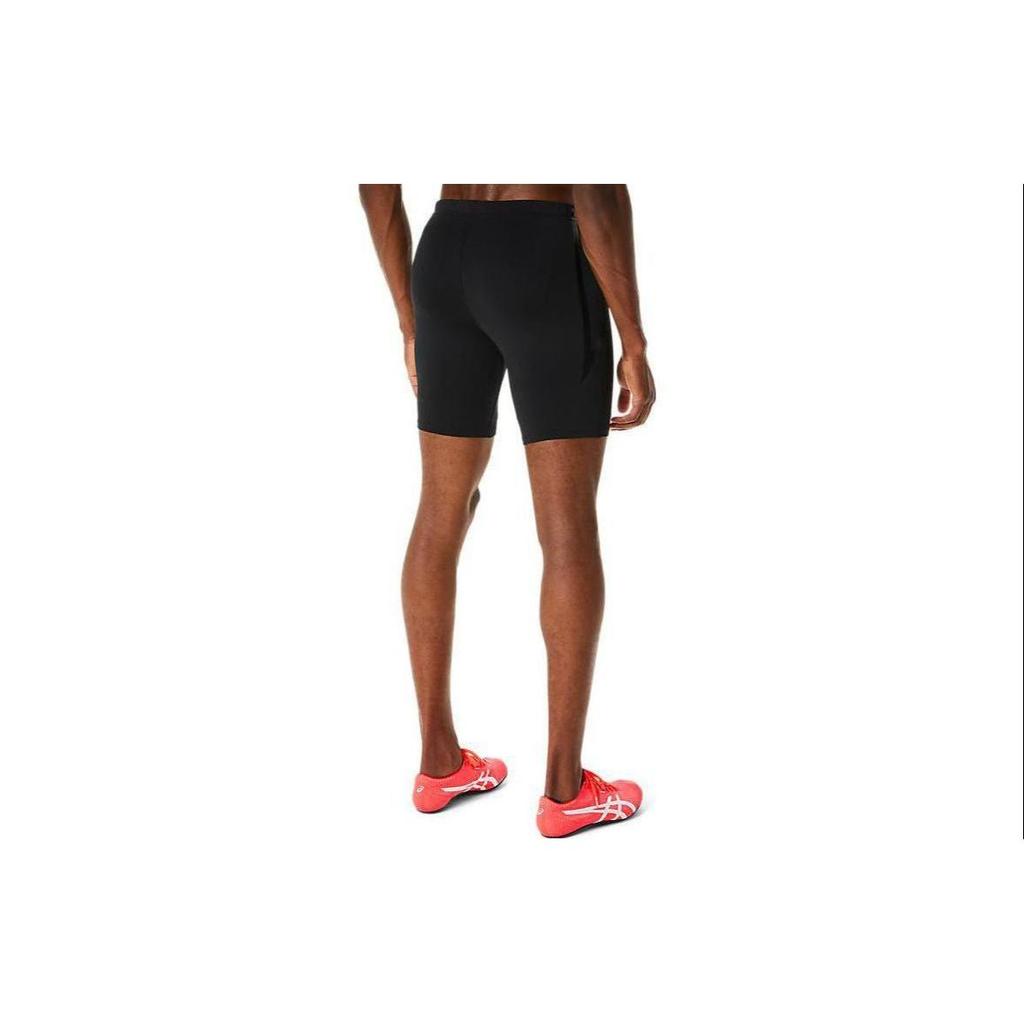 Asics Track Sprinter Logo Print Slim Fit Elastic Casual Shorts Men Shorts Black 2091A597-001