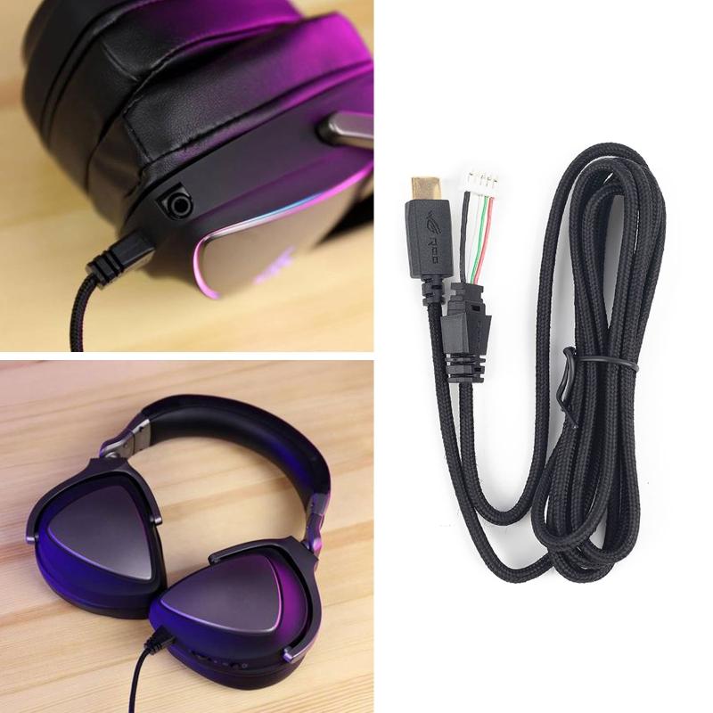 Аудиокабель для наушников для игровых наушников ROG Delta USB-C Аксессуары Черный