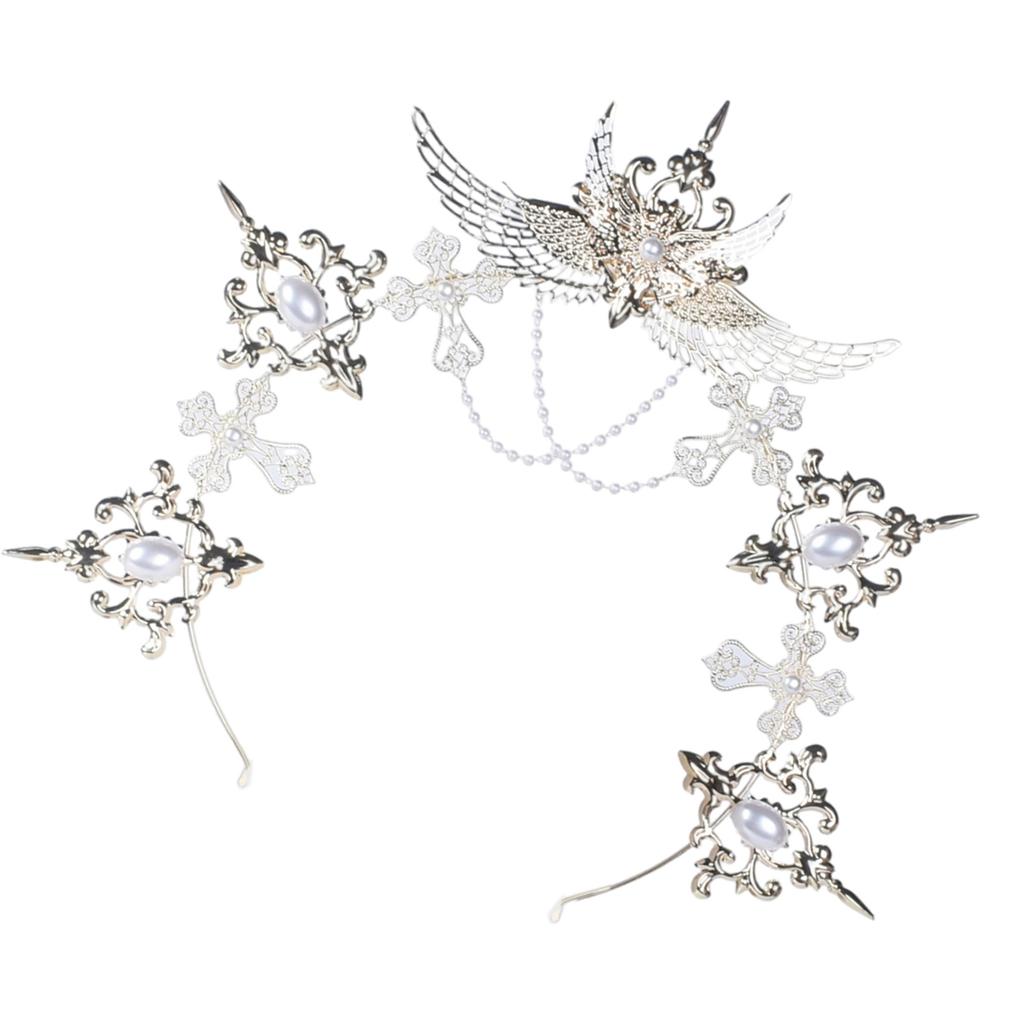 Sun Goddesses Hair Hoop Bridal Wedding Headwear Elegant Delicate Hair Band for Women and Girls