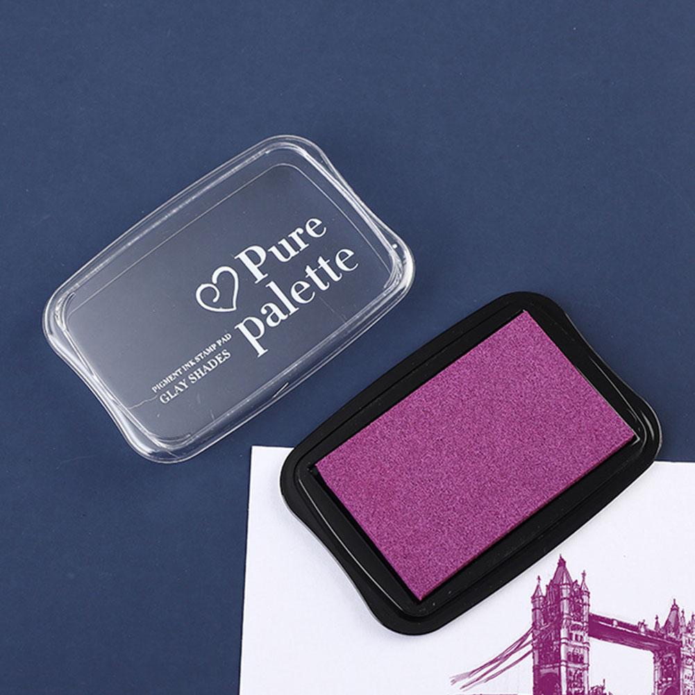 Solid Color Large Size Ink Pad For Stamp DIY Crafts Scrapbooking Rubber Inkpads Festive Party Supplies