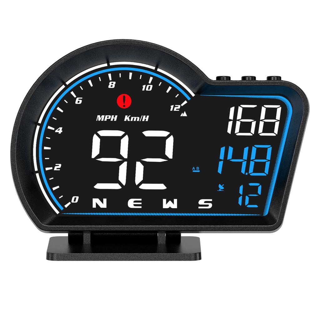 Автомобильные аксессуары G16 Head Up Display GPS Цифровой измеритель скорости Электроника Спидометр Проектор Дисплей Цифровая панель для всех автомобилей