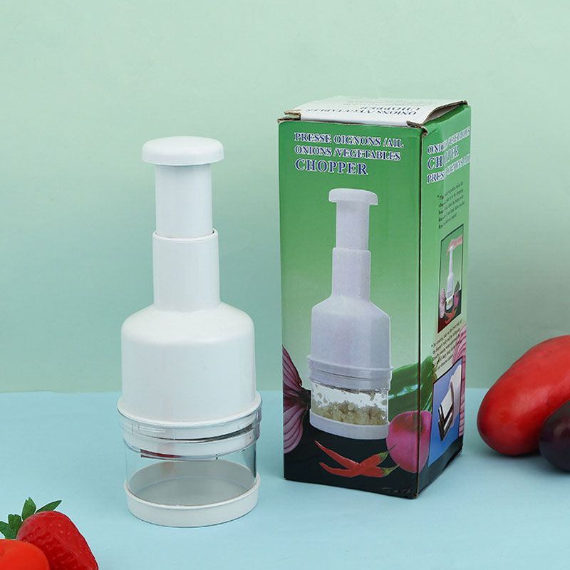 1 шт. Многофункциональный ручной пресс для резки продуктов, измельчитель лука, орехов, мясорубка, ручной безопасный и эффективный измельчитель фруктов и овощей, кухонный инструмент
