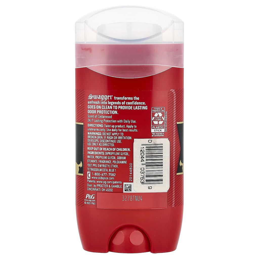 OLD SPICE Дезодорант Swager, Кедр, 3 унции (85 г)