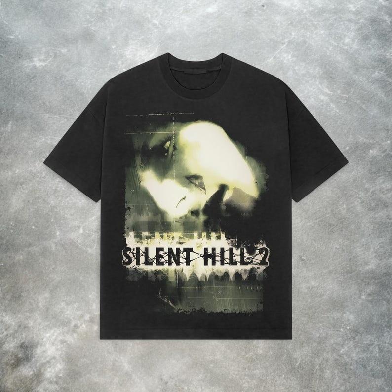 Футболка Silent Hill 2 Ретро Y2K Хоррор Игра Футболка Унисекс