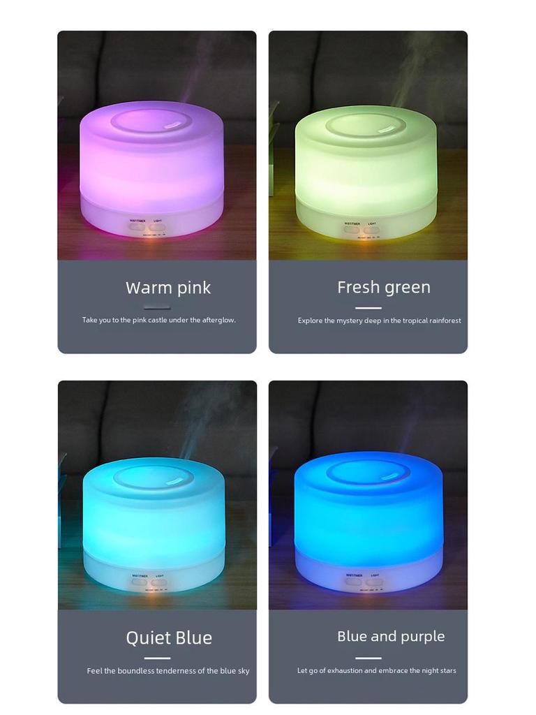 Ультразвуковой ароматерапевтический увлажнитель воздуха MUJI Wood Grain объемом 700 мл и настольный очиститель воздуха