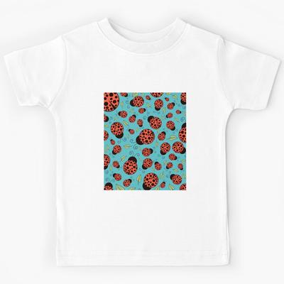 Садовые обитатели - Детская футболка с божьей коровкой