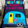 Пододеяльник Happy Camping Camper Комплект постельного белья Plants Outdoor Travel Adventure Одеяло Cover Camper Car Blue Sky Quilt Cover