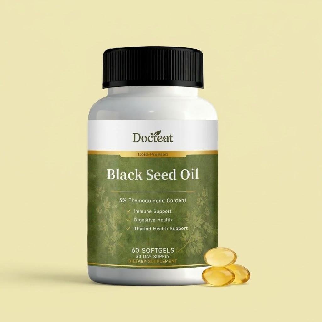 Premium Black Seed Oil (60 Softgels) – Advanced Support for Immunity & Thyroid Health