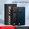 Case For Motorola Edge 50 Fusion Case Luxury Silicone Leather Back Cover For Moto Edge 50 Pro 50 Ultra Protect Shell Shockproof Bumper