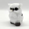 1Pc Figurines New Year Miniatures Table Decorations Plush Mini Simulation Ornaments Artificial Owl Fake Animal