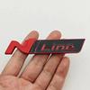 3D Metal Car Styling NLine Logo Rear Boot Trunk Emblem Badge Decal For Hyundai i20 i30 Sonata Kona Elantra Tuson Car Stickers zz2
