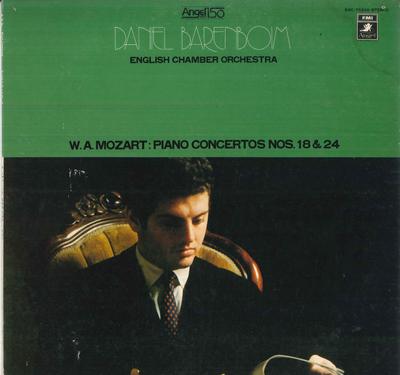 Виниловая пластинка ДАНИЭЛЬ БАРЕНБОЙМ ENGLISH CHAMBER O Фортепианные концерты Моцарта №18 №.  EAC70235 ANGEL Япония Классический Б/У