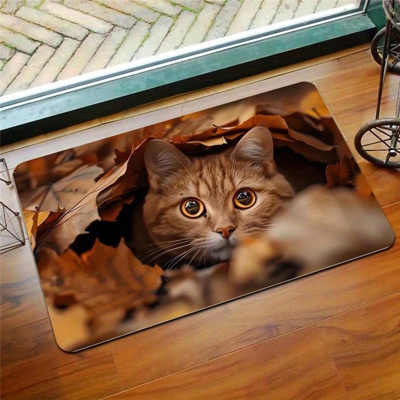 1PC Cyberpunk Skull Pattern Kitchen Rug Non-Slip Door Mat Pop Design Bathroom Rug Bath Mat Carpet for Home Sink Laundry Decor